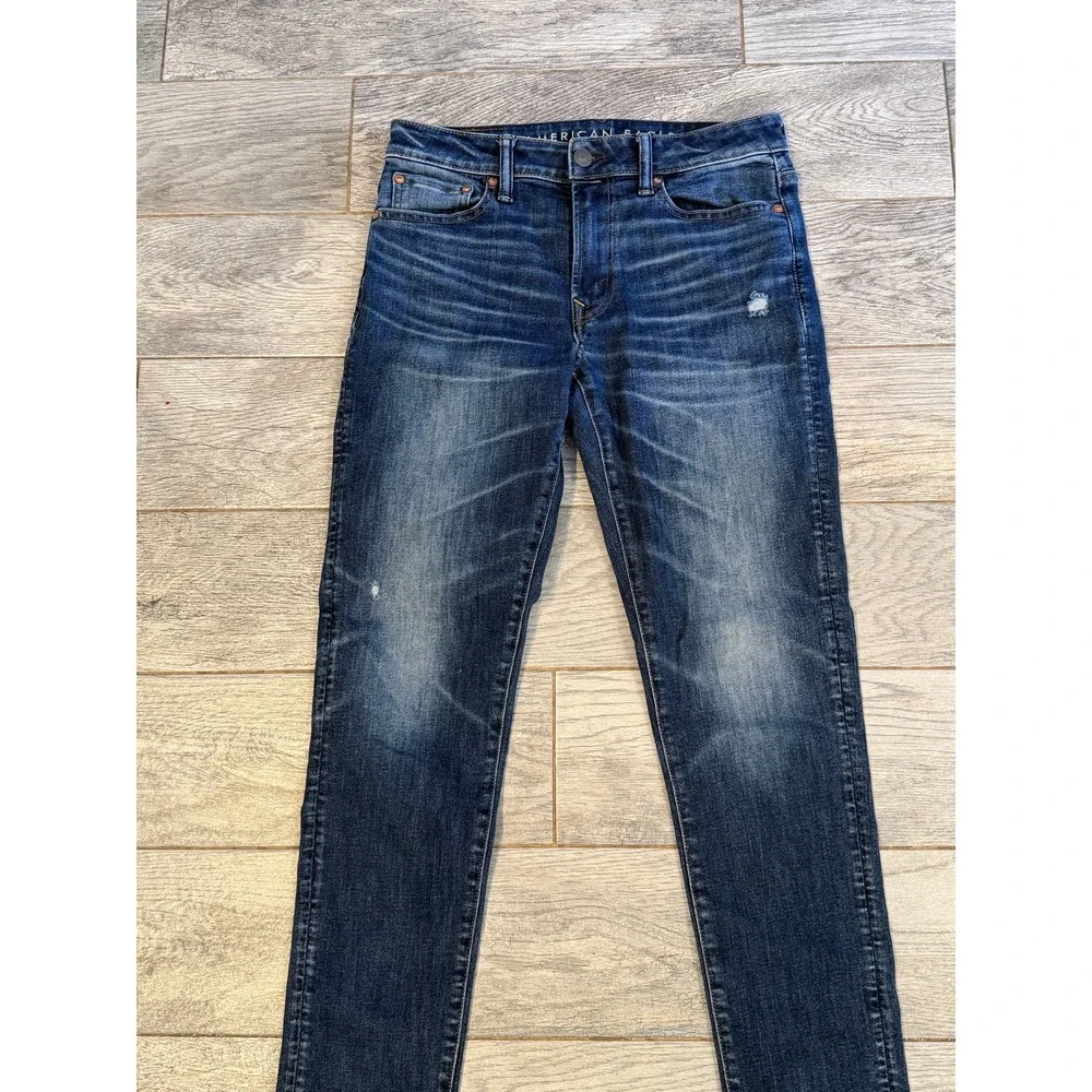 American Eagle Athletic Skinny Jeans 30x34 Mens‎ Airflex Temp Tech 30 x 34 Jean
